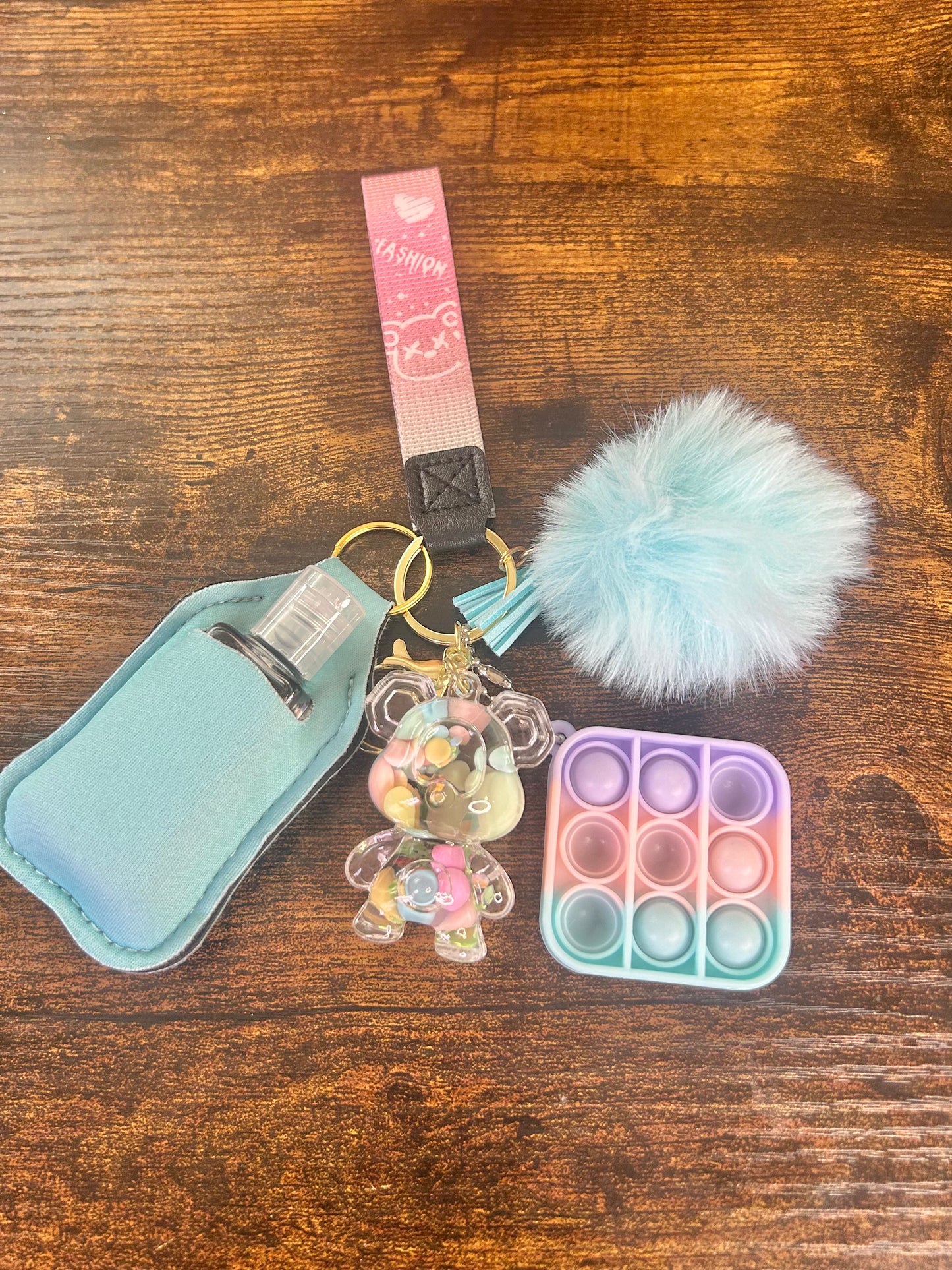 Clear Bear Keychain