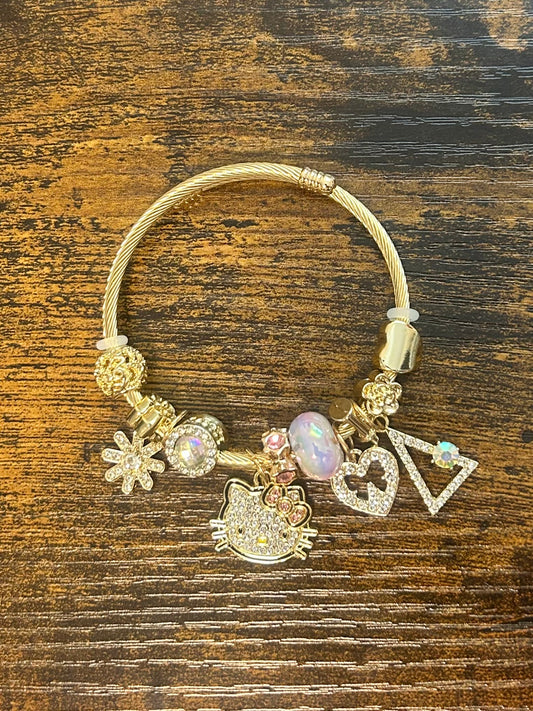 Charm Me Crazy- HK Bangle Bracelet