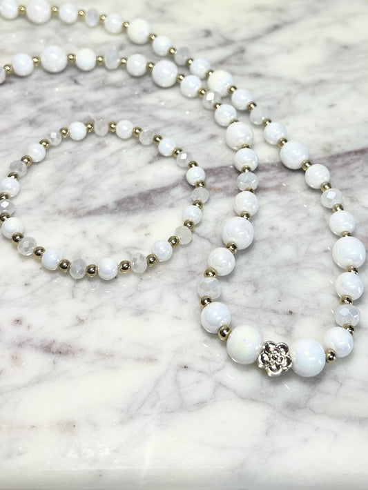 Mei Pearl Necklace + Bracelet Sets