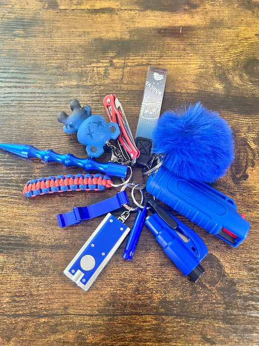 Blue Bear Keychain
