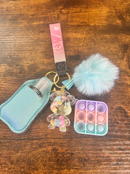 Clear Bear Keychain