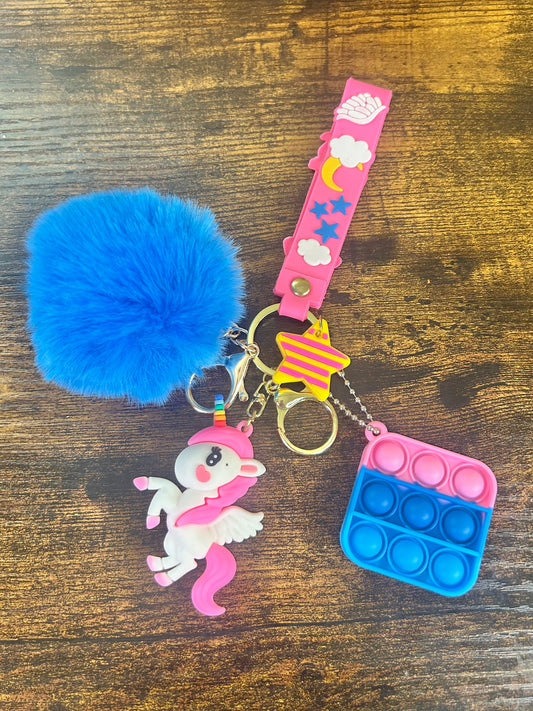 Pink Unicorn Keychain 1